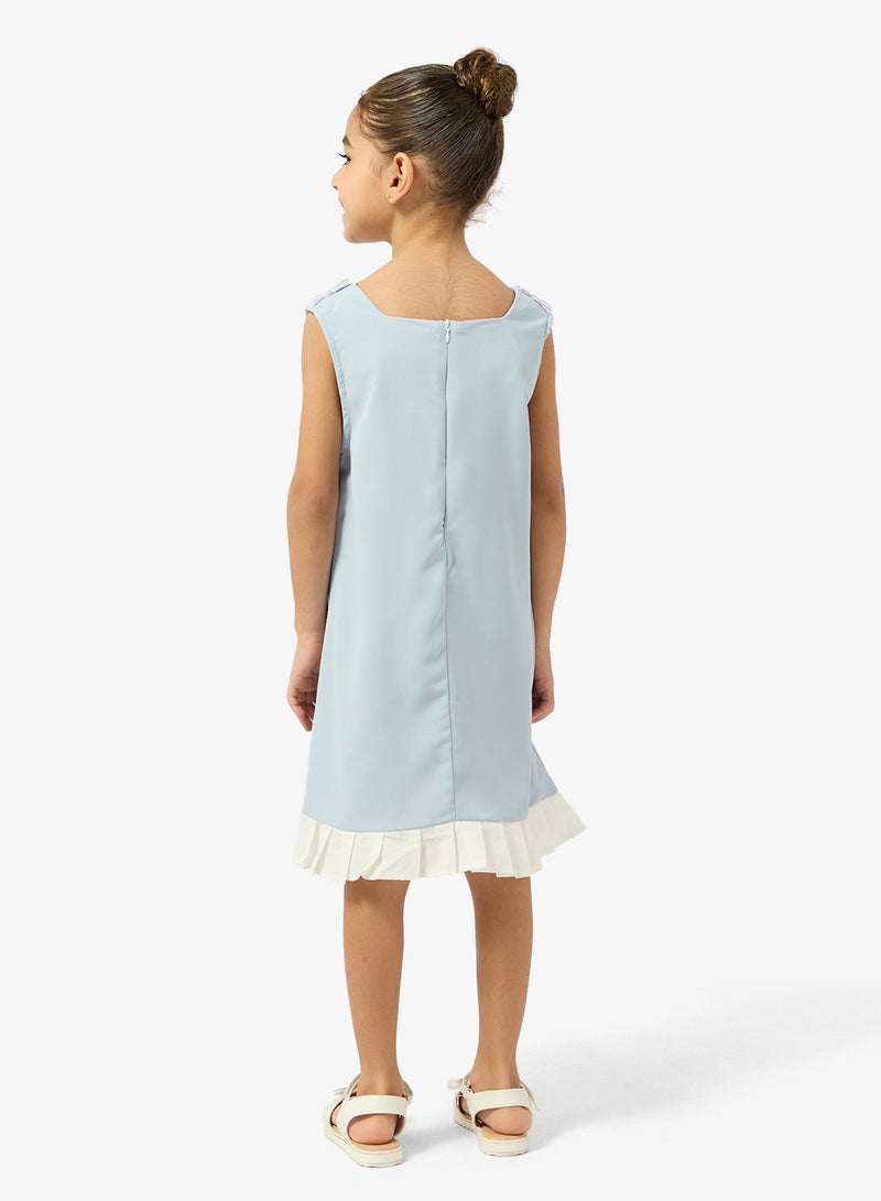 Pinata Blue Embellished Bow  Dress - Image 2